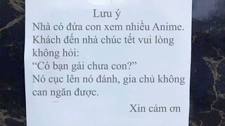 Ảnh chế anime #53 | Lưu Ý Ngày Tết !! |