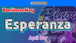 Esperanza by April Boy (Karaoke : Baritone Key)
