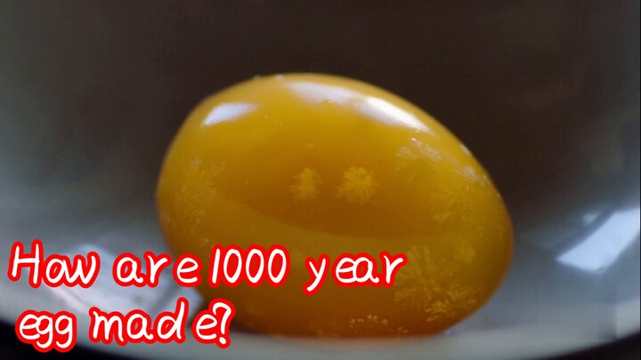 How are 1000 year egg made?