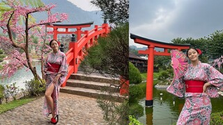 SEWA YUKATA KELILING DI THE ONSEN RESORT BATU - MALANG! SUASANANYA JEPANG BANGET!