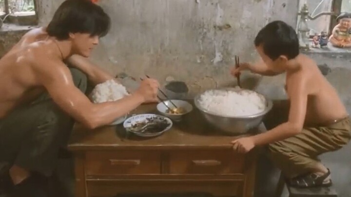 The son brought a large bowl of rice. The father asked: "Why do you have no appe* today? Why do y