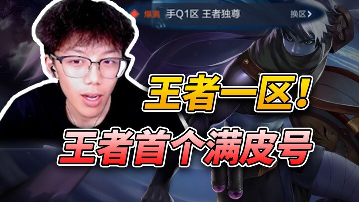 王者一区满皮号 351w金币无人能敌