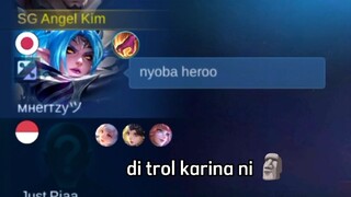 PRANK TOP SUPREME INDONESIA YUZHONG 😂 KARINA NYOBA HERO DI RANK ?!! 🗿