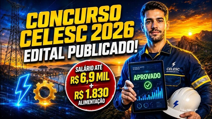 CONCURSO CELESC 2026 Guia Completo do Edital com Salários de até R$ 6,9 Mil!