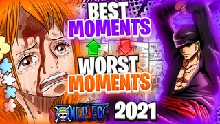 Top 5 BEST and WORST Moments in One Piece 2️⃣0️⃣2️⃣1️⃣ 🎉