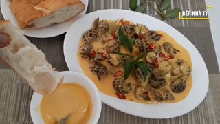 Ốc Hương Sốt Trứng Muối Ăn Là Ghiền - BẾP NHÀ TÝ