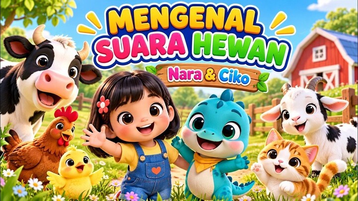 Suara Siapa Itu? 🐮🐔 | Lagu Anak Belajar Suara Hewan | Nara & Chiko