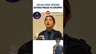 Sikopet cantik ini melawan  polisi wanita