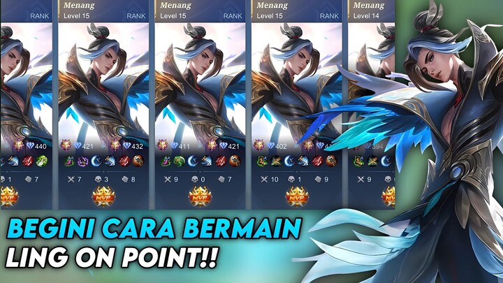 CARA BERMAIN LING ON POINT 2023 GA FAST HAND TAPI BISA MENANG!! | TOP GLOBAL LING - Mobile Legends