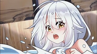 2、这个小女孩看上去是个呆呆萌萌的小可爱