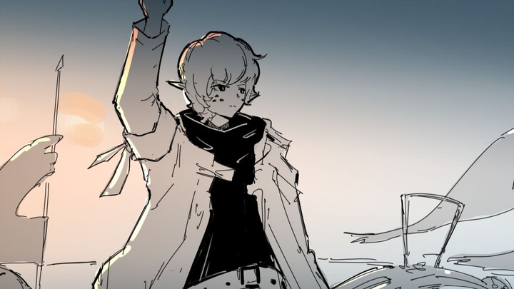 [Arknights /Handwritten] Use the CG method of "Assassin's Creed: Valhalla" to start the sharp blade 