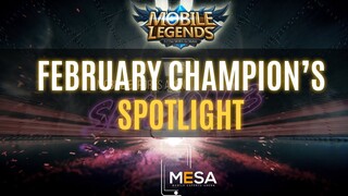 MeSA Season 3 Mobile Legends Champion's Spotlight for the month of February: DD INFINITY
