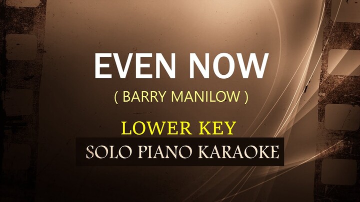 EVEN NOW ( LOWER KEY ) ( BARRY MANILOW ) COVER_CY