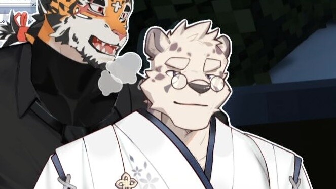 [Hanamoto Ling & Aonan South] A tiger eats a snow leopard!