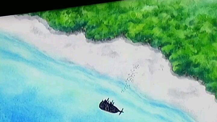 ONE PIECE CLIP SKY ILAND ( HAND CAM)