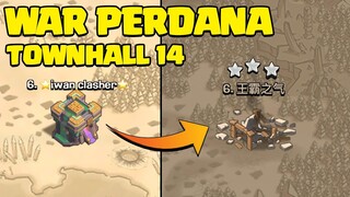 PERTAMA WAR PAKAI TH 14  LAWAN TH 14 COC INDONESIA