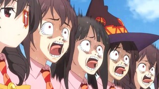 Megumin and Everyone's Face against Gargoyle | Konosuba: An Explosion on This Wonderful World! Ep 2