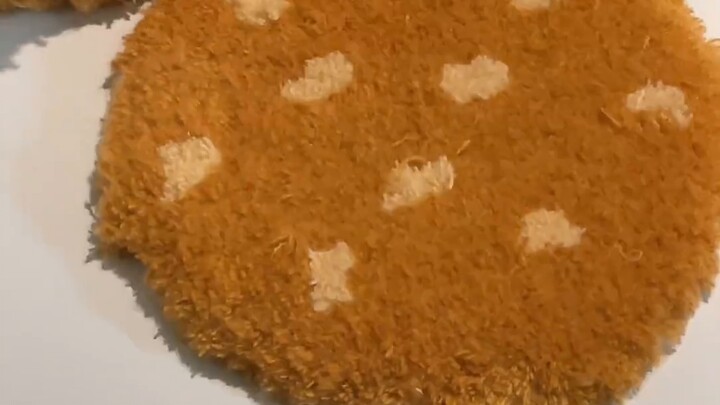 First experience with Tufting丨Making a super cute big burger