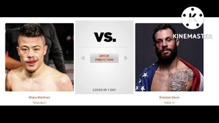 Mana Martinez VS Brandon Davis | UFC Fight Night Preview & Picks | Pinoy Sports Picks