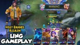 LING SANITY | LING MANIAC GAMEPLAY | MOBILE LEGENDS