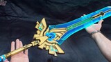 The props in the game are made? ! Genshin Impact Sky Sword Do It Yourself
