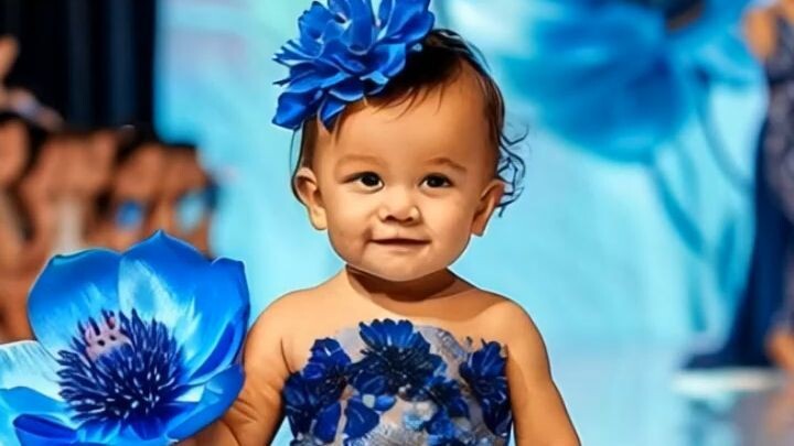 Cute Baby fashion show #baby #fashion #ai #runway #trending