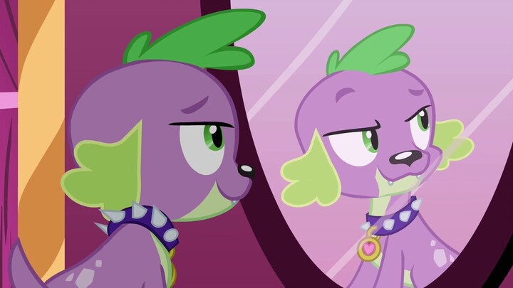 Spike Trying On A Mustache - My Little Pony Equestria Girls (2013)
