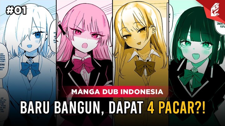 BARU BANGUN TAPI LANGSUNG DAPAT 4 PACAR?! | Eps.01 | MANGA DUB ROMCOM - Animasi Indonesia