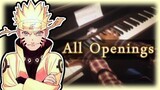 ALL NARUTO OPENINGS PLAYED ON PIANO (Opening 1 - 20)