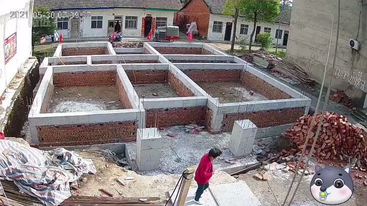Case study của Trúc Ốc Tướng: Quá trình thi công biệt thự nông thôn, từ khởi công đến cất nóc, kéo d