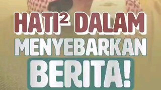 hari hati menyebarkan berita