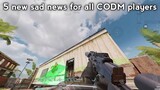 5 new sad news for every CODM players