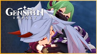 Itto Punches Wall & Faints Cutscene | Perilous Trail Archon Quest | Genshin Impact Version 2.7