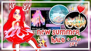 🌞😱 NEW SUMMER HALO IS OUT NOW + SUMMER FANTASY SET! // Roblox Royale High