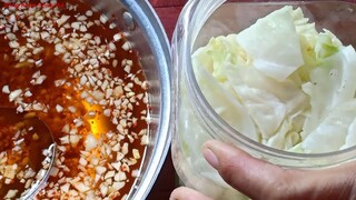 Cách làm kim chi tại nhà. Chay mặn đều dùng được