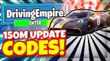 DRIVING EMPIRE CODES *150M UPDATE* ALL NEW WORKING CODES! Roblox Driving Empire
