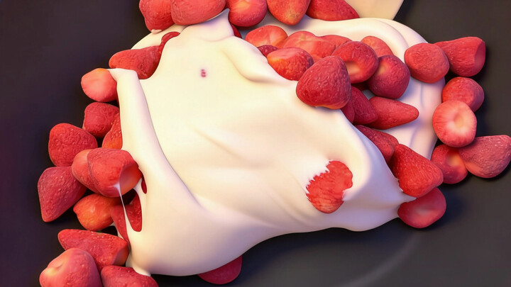 ทำขนมเกล็ดหิมะสตรอว์เบอร์รีเนื้อแน่นแบบจัดเต็มในกระทะเดียว!