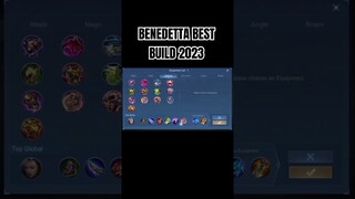 BENEDETTA BEST BUILD 2023 #shorts #mlbb