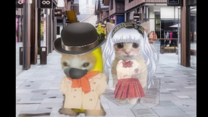 Chàng trai khí chất với mèo chuối