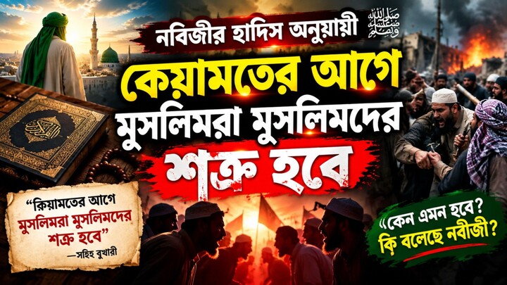 নবিজীর হাদিস অনুযায়ী কেয়ামতের আগে মুসলিমরা মুসলিমদের শএু হবে ||