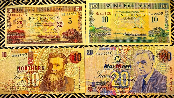 Обзор на коллекцию банкнот Ирландии