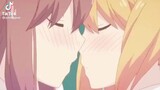 Anime Yuri kissing scene 😊