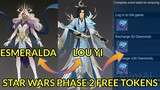 Star Wars Phase 2 Extra Free Tokens + Esmeralda & Lou Yi Epic Skin Update | MLBB