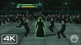 Neo VS Smith Clones Full Fight - The Matrix Path of Neo PS2 (4K)