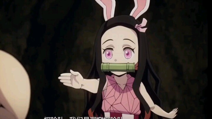 Nezuko dengan telinga kelinci! ! !