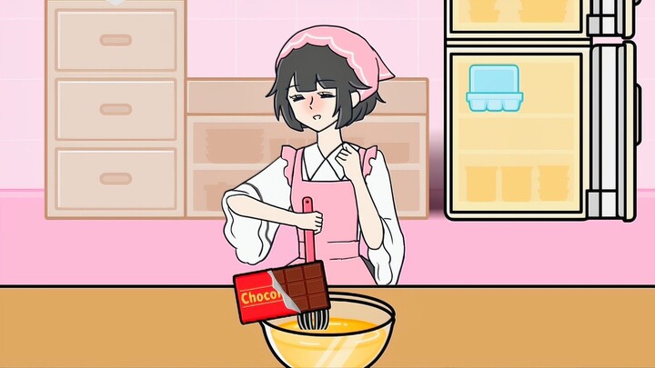 ketika cewek tomboy buat kue