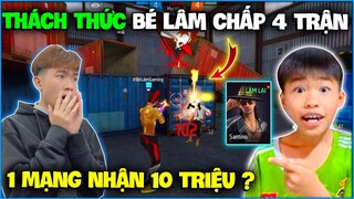 NTN thử thách Bé Lâm cầm kĩ năng “ Huỷ Diệt Độc Lang Chiến ” chấp 4 round rồi lật , 1 mạng 10 triệu?