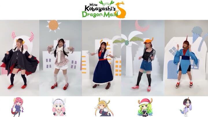 Miss Kobayashi's Dragon Maid Dance Kawaii