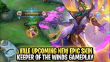 Vale New Upcoming Epic Skin | Keeper of the Winds Gameplay | Mobile Legends: Bang Bang