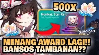 MENANG AWARD LAGI??! BANSOS??! Update Event Baru Lagi!! 🤔 | Honkai: Star Rail